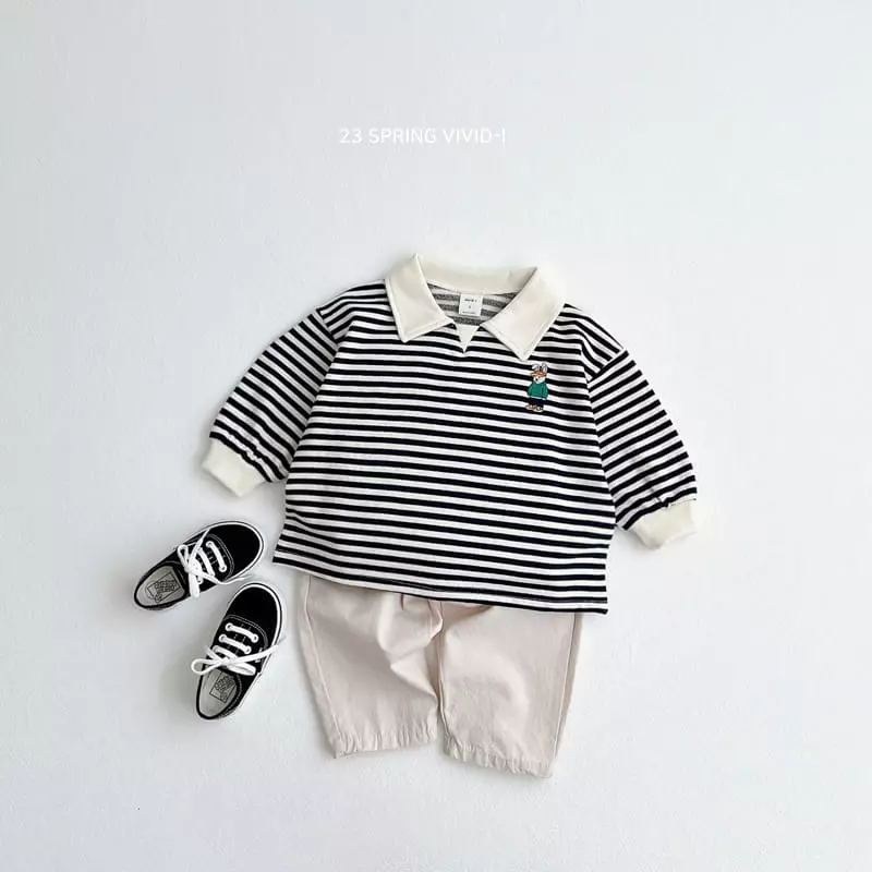 Vivid I - Korean Children Fashion - #childofig - Rabbir Embrodiery Tee - 2