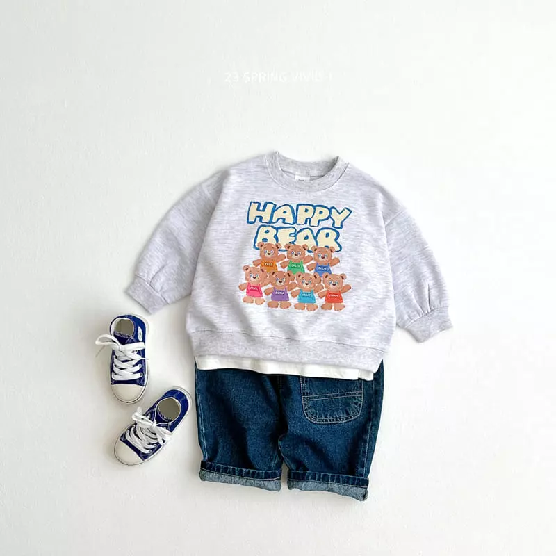 Vivid I - Korean Children Fashion - #childofig - Rainbow Bear Hoody - 5