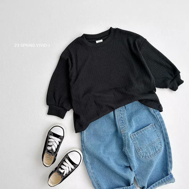 Vivid I - Korean Children Fashion - #childofig - Sping Pleats Top Bottom Set - 6
