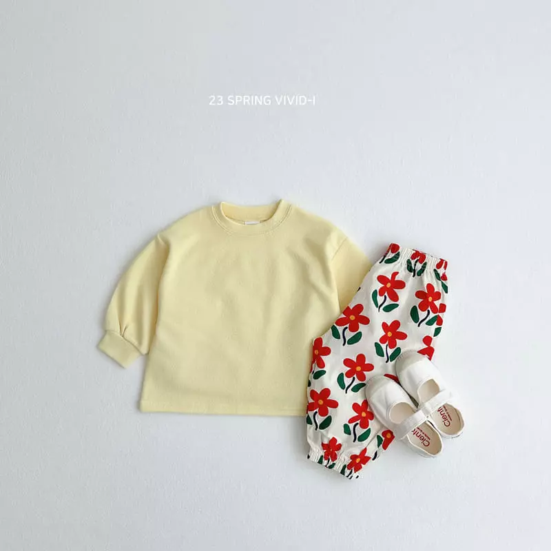 Vivid I - Korean Children Fashion - #childofig - Soft Embo Top Bottom Set - 5