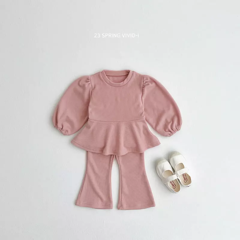 Vivid I - Korean Children Fashion - #childofig - Furea Top Bottom Set