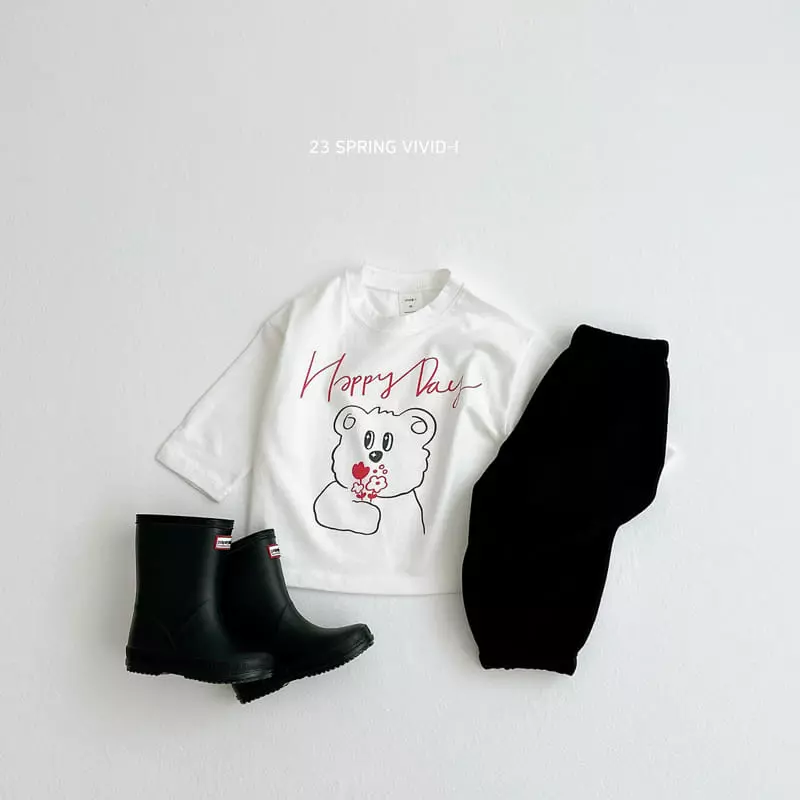 Vivid I - Korean Children Fashion - #childofig - Happy Check Top Bottom Set - 9