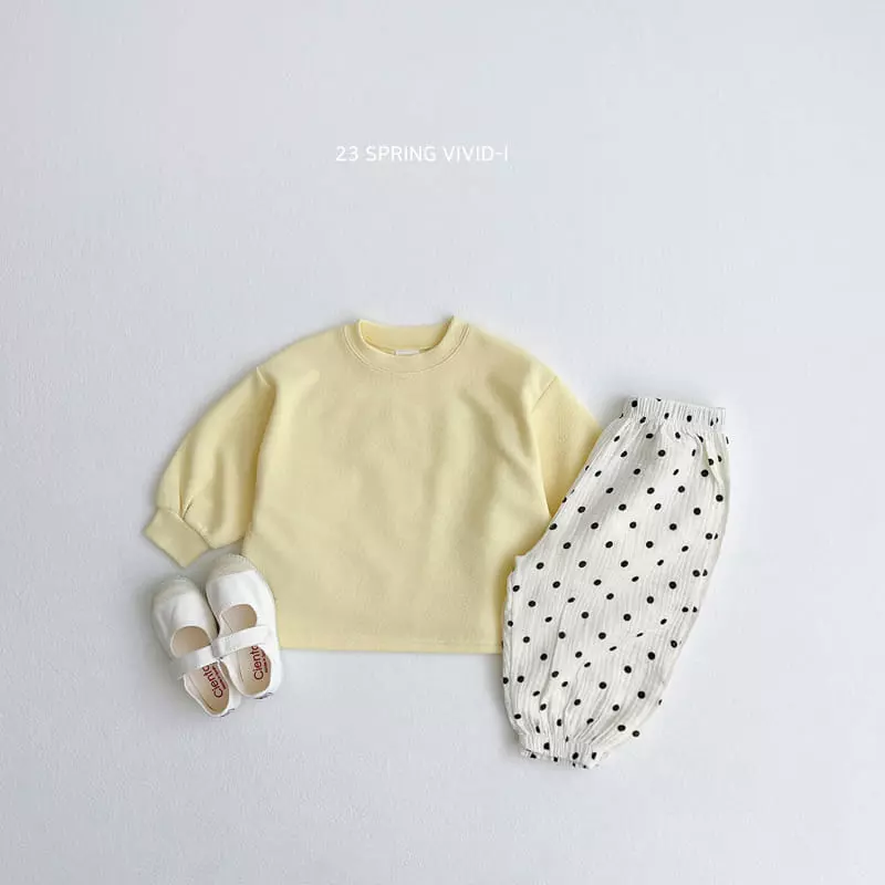 Vivid I - Korean Children Fashion - #childrensboutique - Soft Embo Top Bottom Set - 6