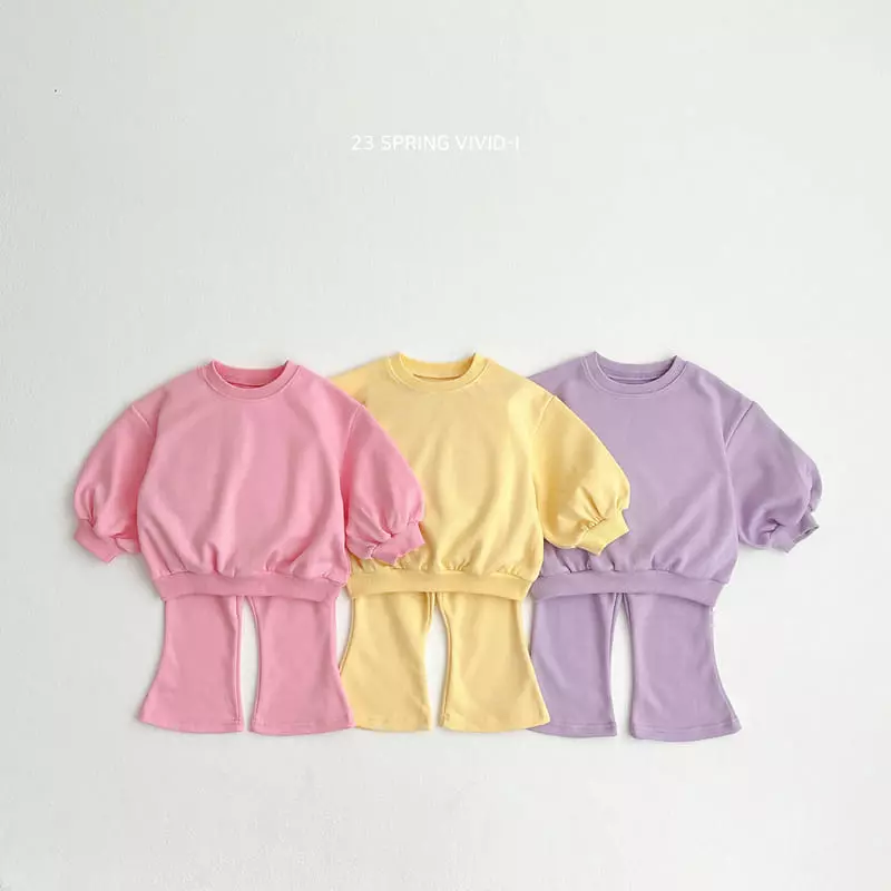 Vivid I - Korean Children Fashion - #childrensboutique - Vivid Top Bottom sEt