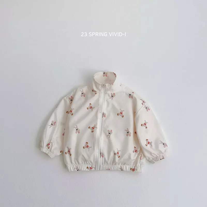 Vivid I - Korean Children Fashion - #childrensboutique - Paint Windbreaker - 4