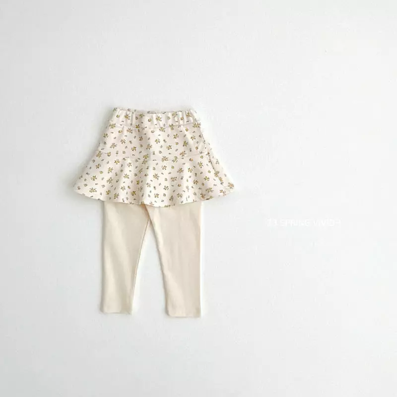 Vivid I - Korean Children Fashion - #designkidswear - Paint Skirt Leggings