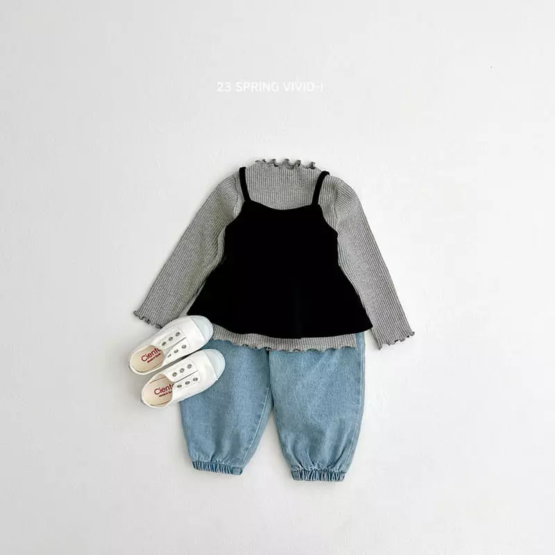 Vivid I - Korean Children Fashion - #designkidswear - Muzi Rib Tee - 9