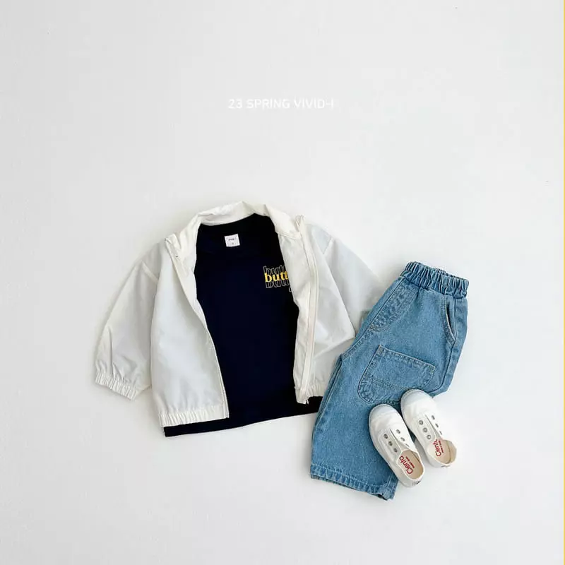 Vivid I - Korean Children Fashion - #designkidswear - Butter Cheeck Tee - 6