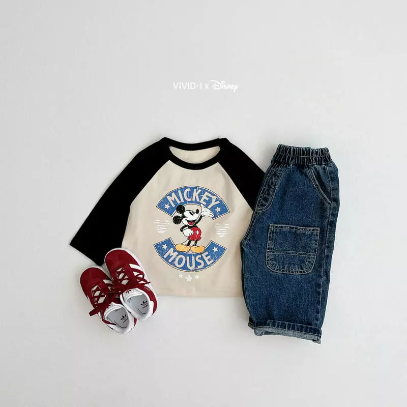 Vivid I - Korean Children Fashion - #designkidswear - D Vintage Raglan Tee - 2