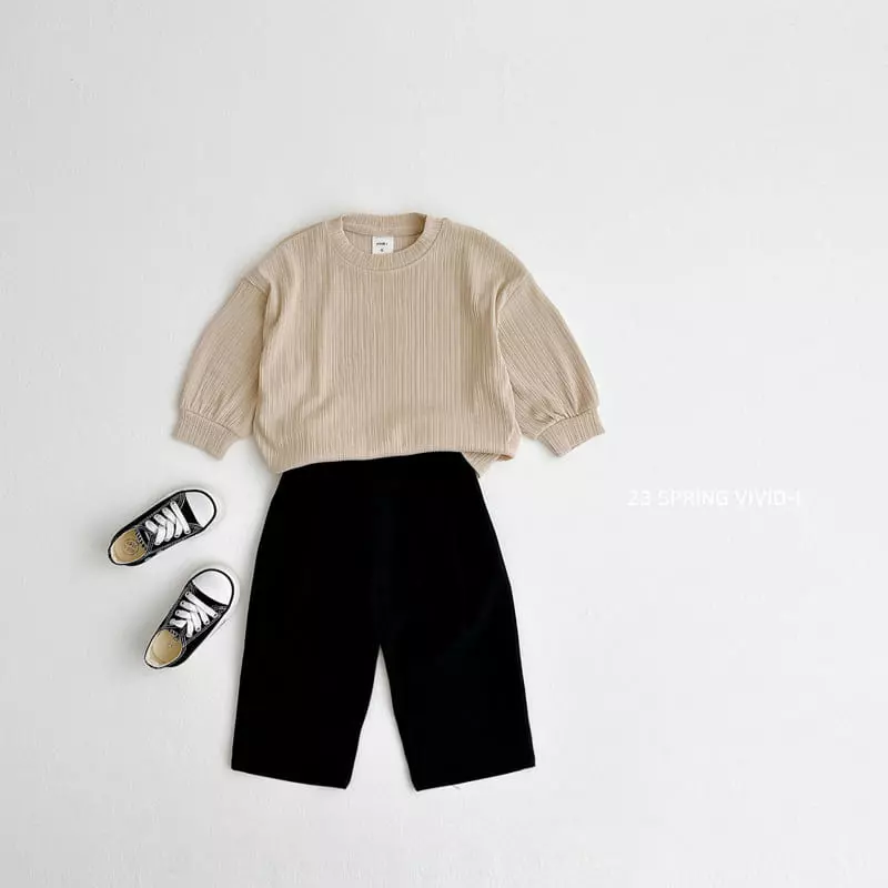 Vivid I - Korean Children Fashion - #designkidswear - Sping Pleats Top Bottom Set - 8