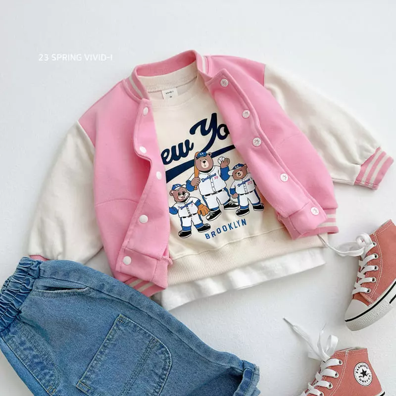 Vivid I - Korean Children Fashion - #discoveringself - Basic Baseball Jumper - 8