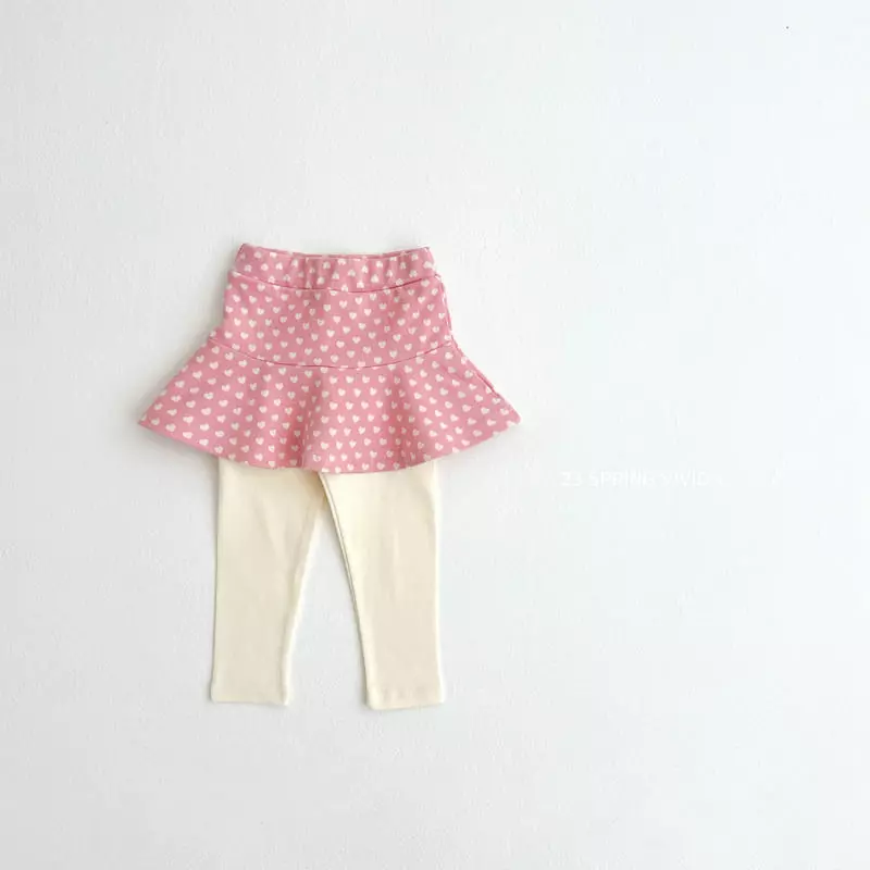 Vivid I - Korean Children Fashion - #discoveringself - Paint Skirt Leggings - 2