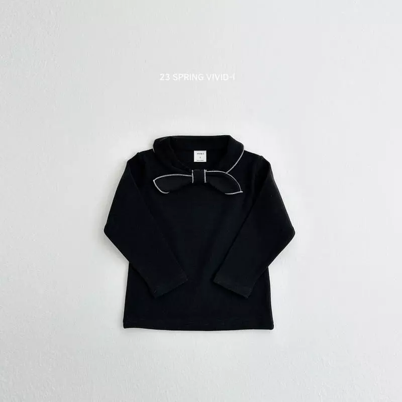 Vivid I - Korean Children Fashion - #discoveringself - Point Ribbon Tee - 5