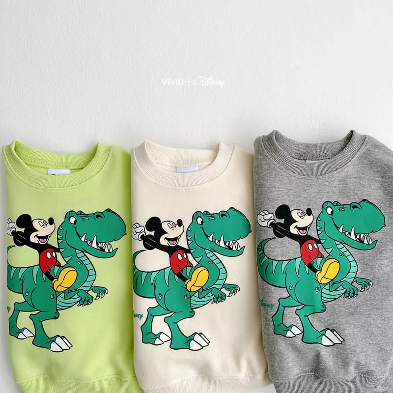 Vivid I - Korean Children Fashion - #discoveringself - D Dino Sweatshirt