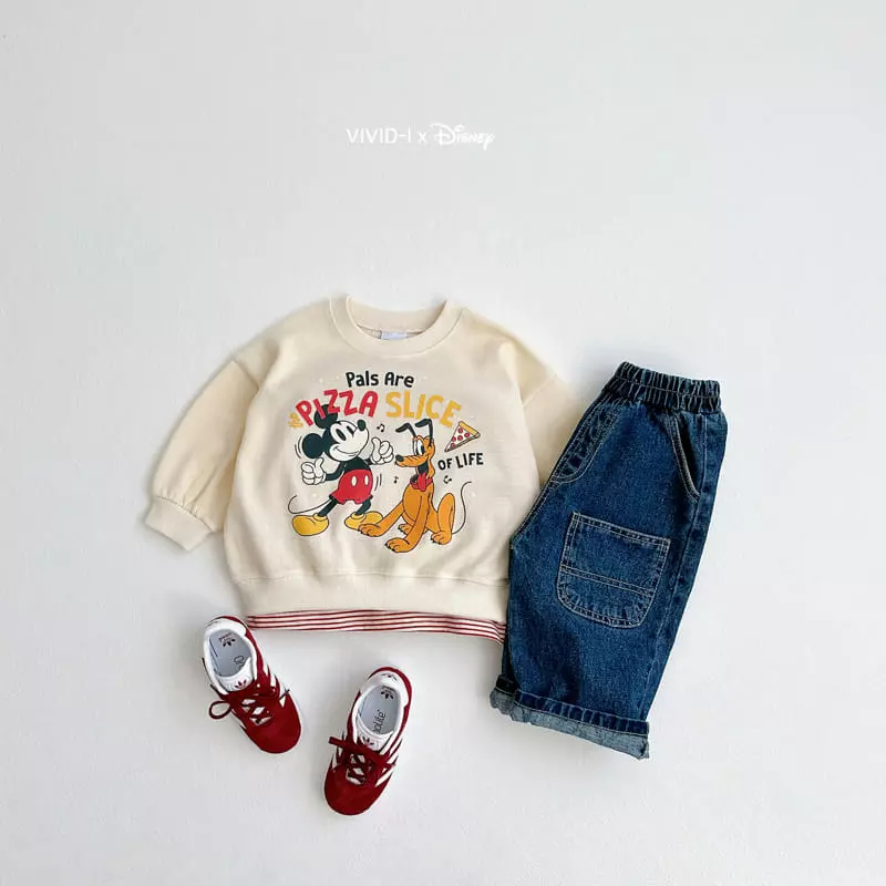 Vivid I - Korean Children Fashion - #discoveringself - D Pizza Top Bottom Set - 6