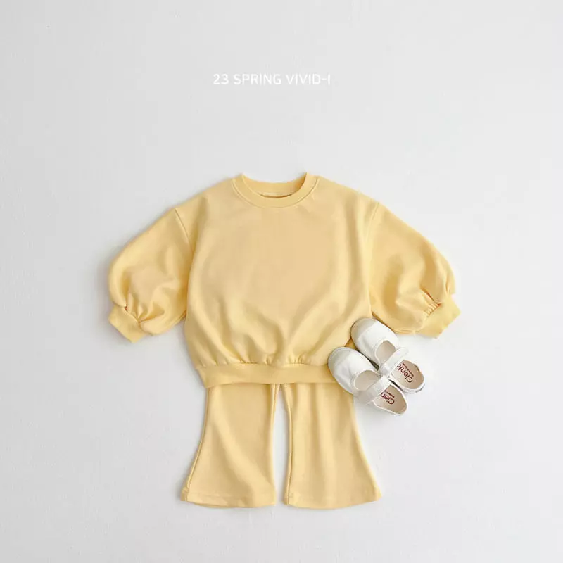 Vivid I - Korean Children Fashion - #discoveringself - Vivid Top Bottom sEt - 3