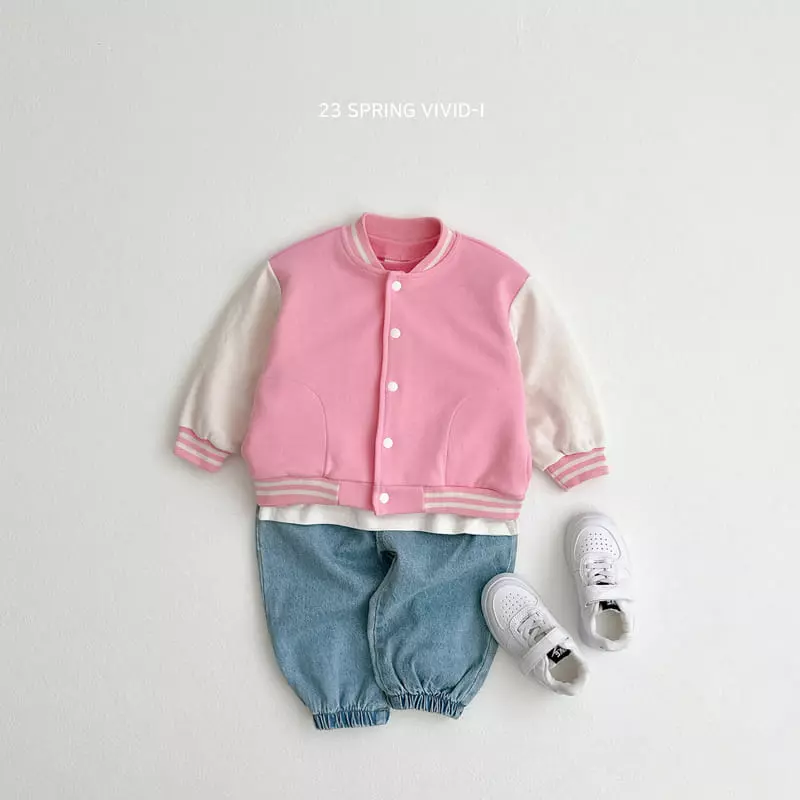 Vivid I - Korean Children Fashion - #fashionkids - Basic Baseball Jumper - 9