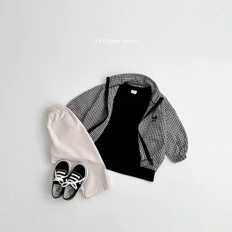 Vivid I - Korean Children Fashion - #fashionkids - Check Windbreaker - 7