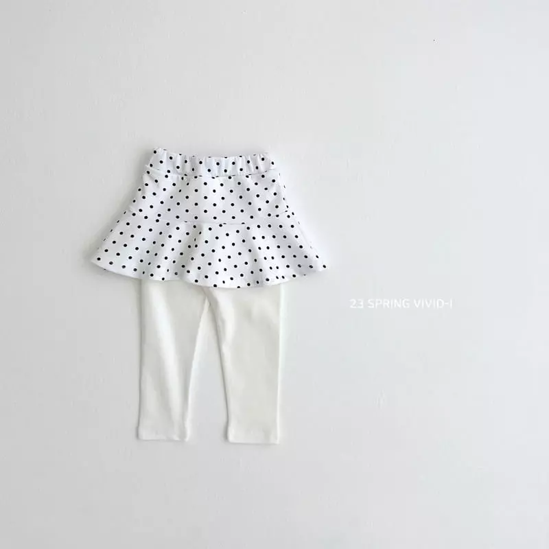 Vivid I - Korean Children Fashion - #fashionkids - Paint Skirt Leggings - 3
