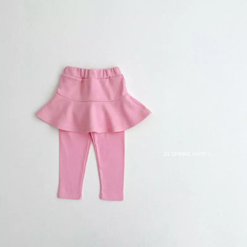 Vivid I - Korean Children Fashion - #fashionkids - Spring Skirt Leggings - 2