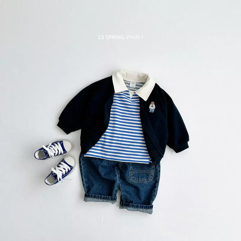 Vivid I - Korean Children Fashion - #fashionkids - Rabbir Embrodiery Tee - 7