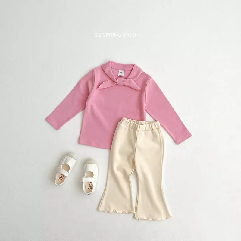 Vivid I - Korean Children Fashion - #fashionkids - Point Ribbon Tee - 6