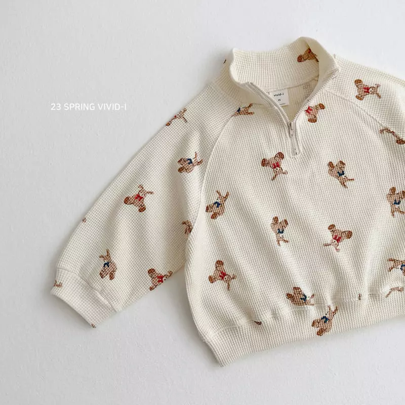 Vivid I - Korean Children Fashion - #fashionkids - Spring Waffle Top Bottom Set - 11
