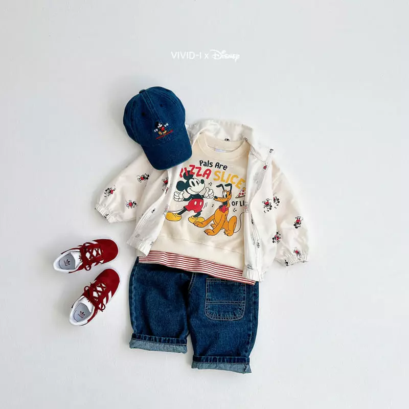 Vivid I - Korean Children Fashion - #fashionkids - D Pizza Top Bottom Set - 7