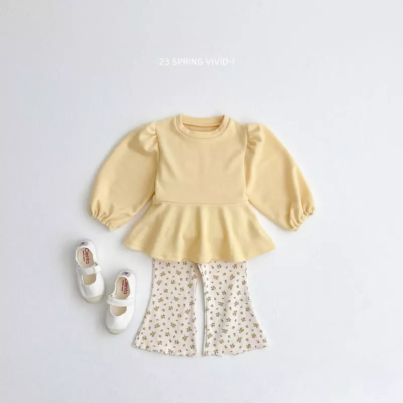 Vivid I - Korean Children Fashion - #fashionkids - Furea Top Bottom Set - 5