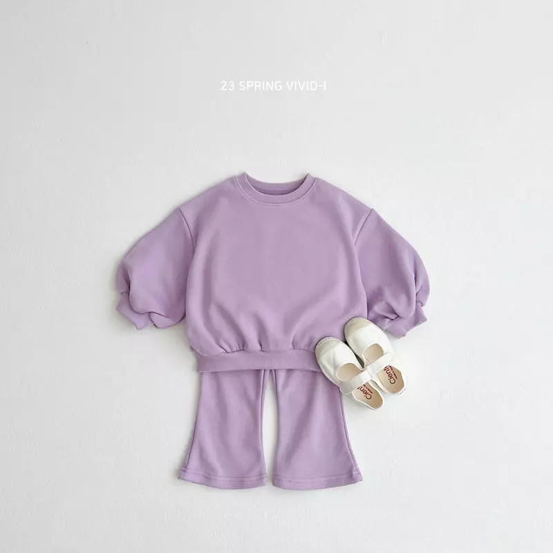 Vivid I - Korean Children Fashion - #discoveringself - Vivid Top Bottom sEt - 4