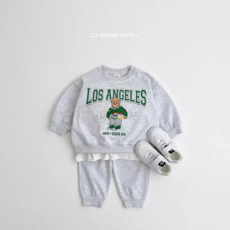 Vivid I - Korean Children Fashion - #fashionkids - Spring Top Bottom Set