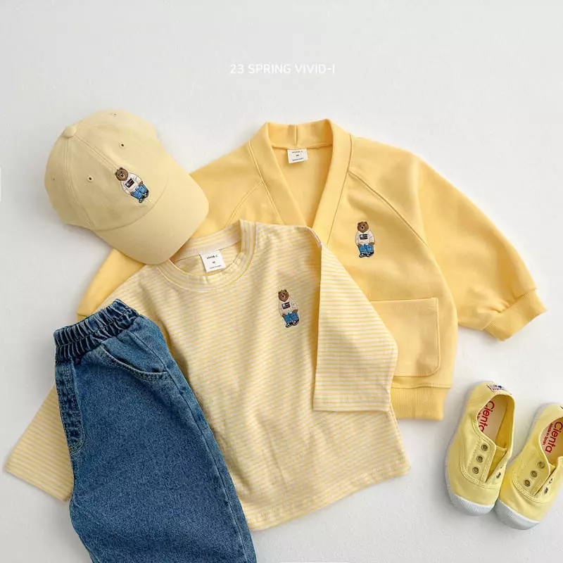 Vivid I - Korean Children Fashion - #kidsshorts - Spring Bear Ball Cap - 6