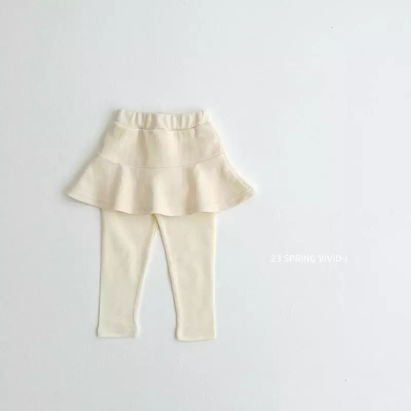 Vivid I - Korean Children Fashion - #kidsshorts - Spring Skirt Leggings - 3
