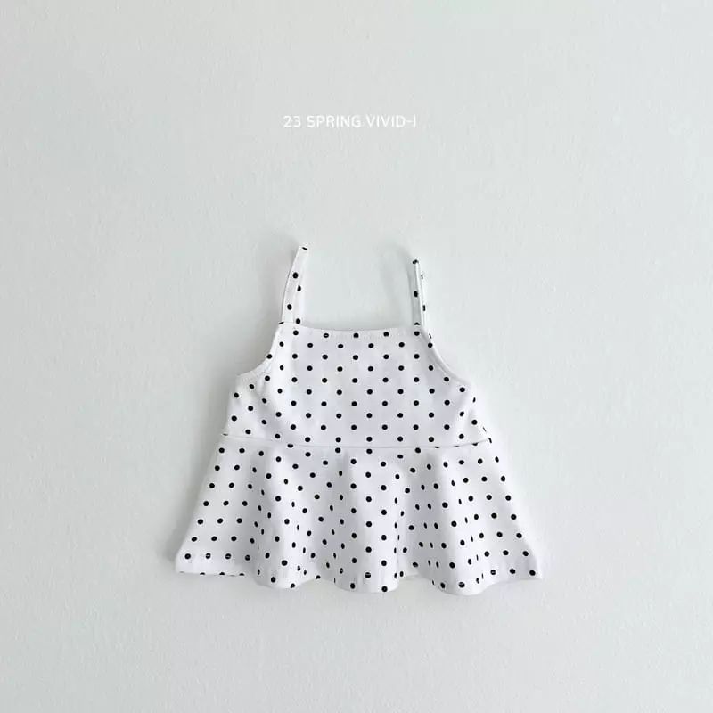 Vivid I - Korean Children Fashion - #kidsshorts - Dot Bustier