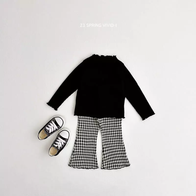Vivid I - Korean Children Fashion - #kidsshorts - Muzi Rib Tee - 12