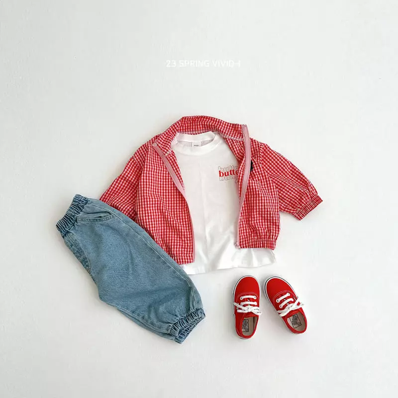 Vivid I - Korean Children Fashion - #kidsshorts - Butter Cheeck Tee - 9