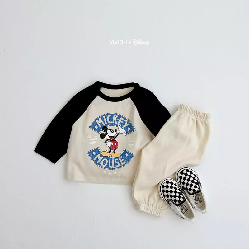 Vivid I - Korean Children Fashion - #kidsshorts - D Vintage Raglan Tee - 5