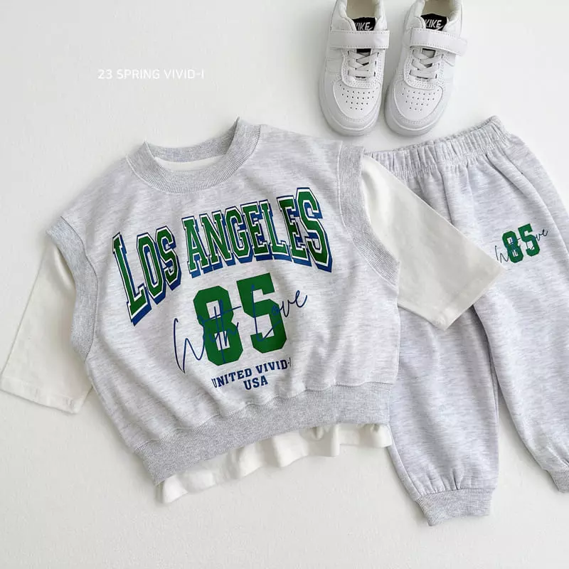 Vivid I - Korean Children Fashion - #kidsshorts - Layered Tee - 12