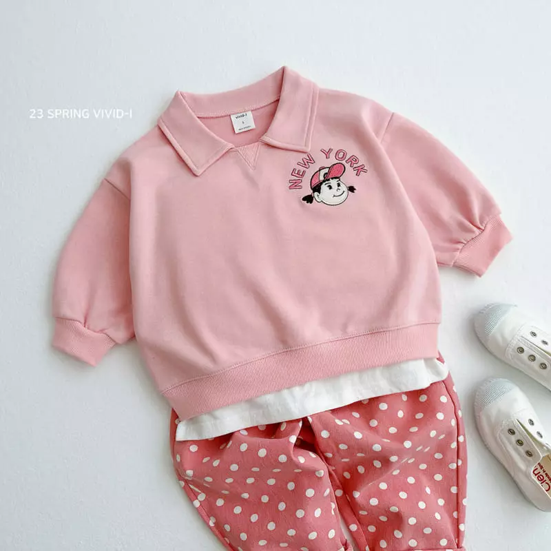 Vivid I - Korean Children Fashion - #kidsshorts - Newyork Top Bottom Set - 9