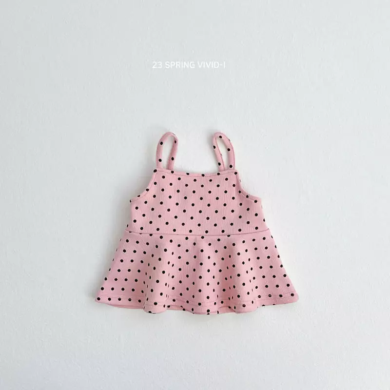 Vivid I - Korean Children Fashion - #kidsstore - Dot Bustier - 2