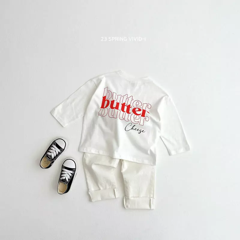 Vivid I - Korean Children Fashion - #kidsstore - Butter Cheeck Tee - 10