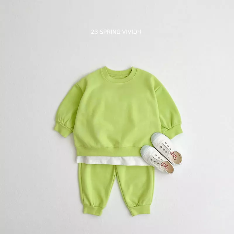 Vivid I - Korean Children Fashion - #kidsstore - 23 Spring Top Bottom Set - 6