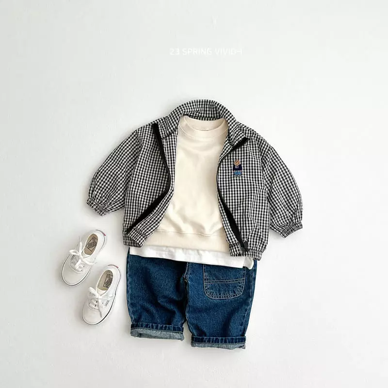 Vivid I - Korean Children Fashion - #kidzfashiontrend - Check Windbreaker - 10