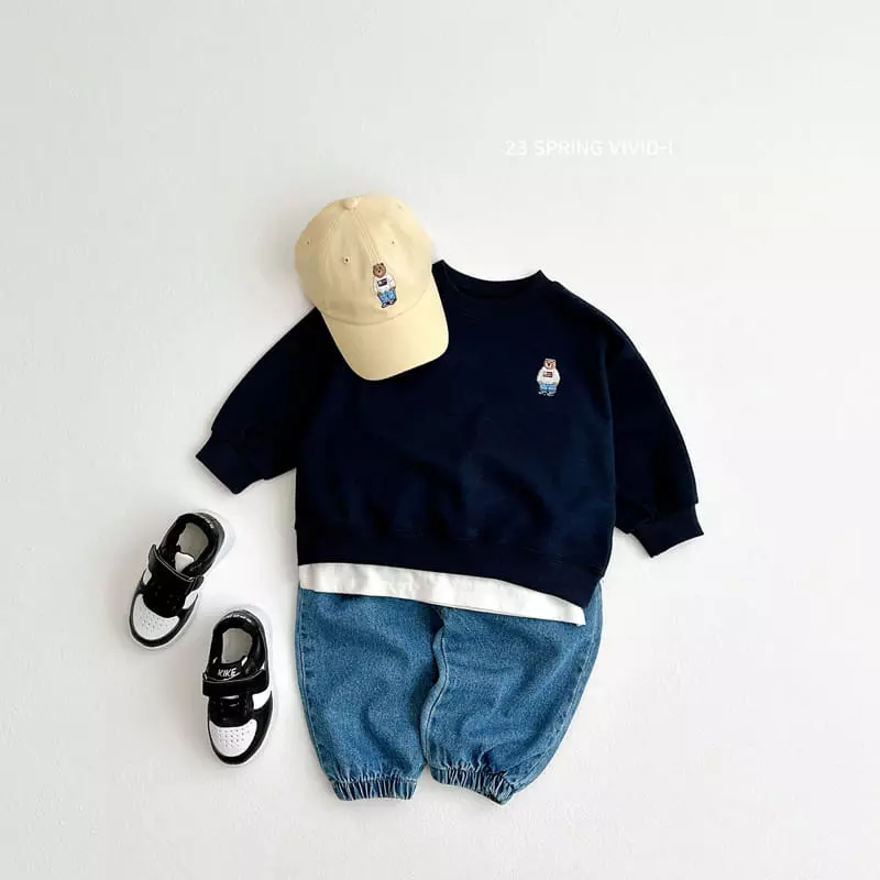 Vivid I - Korean Children Fashion - #kidzfashiontrend - Spring Bear Ball Cap - 8