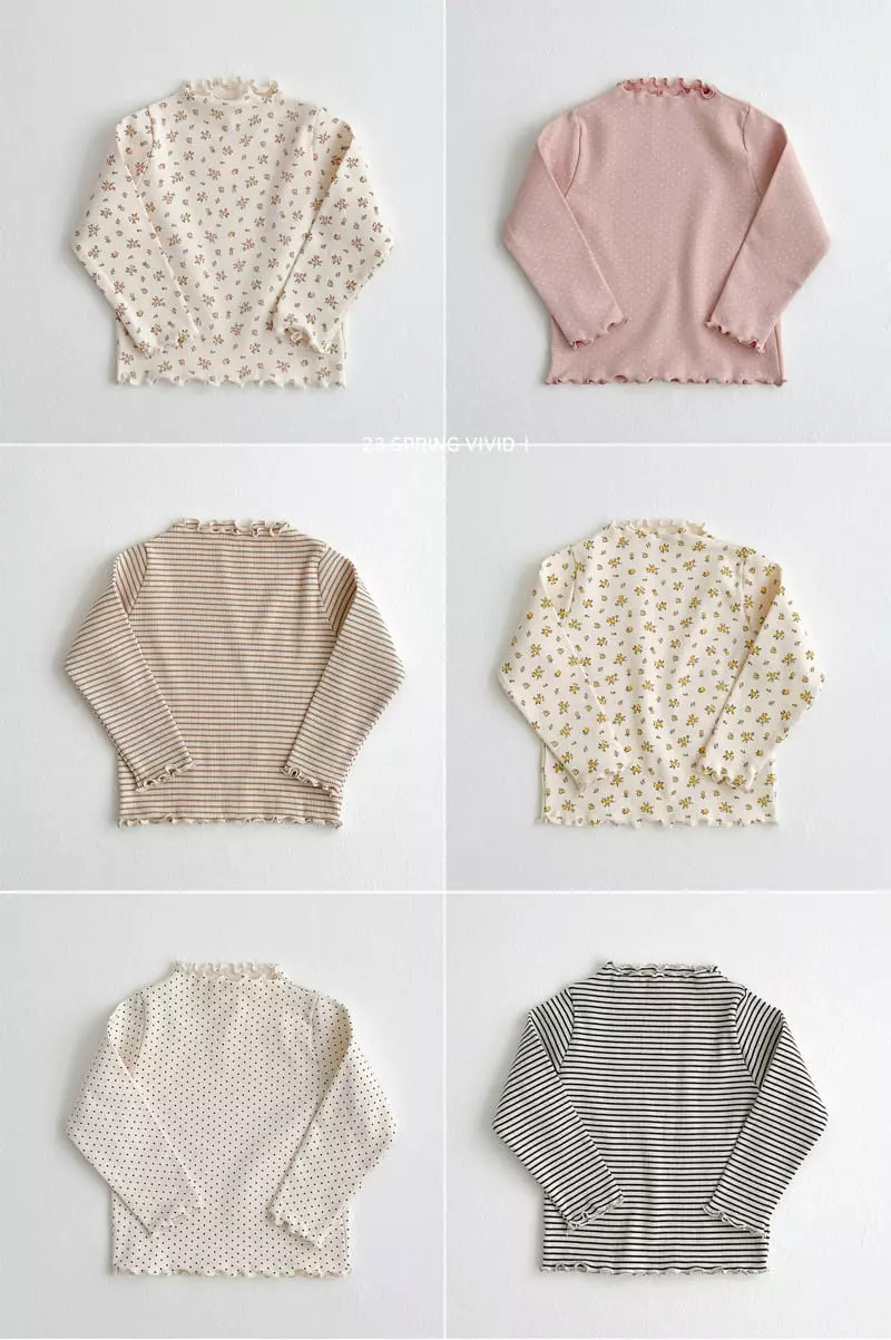 Vivid I - Korean Children Fashion - #kidzfashiontrend - Paint Rib Terry Tee