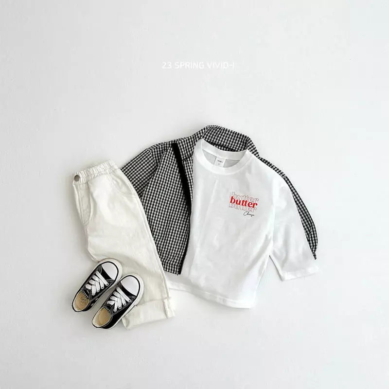 Vivid I - Korean Children Fashion - #kidzfashiontrend - Butter Cheeck Tee - 11