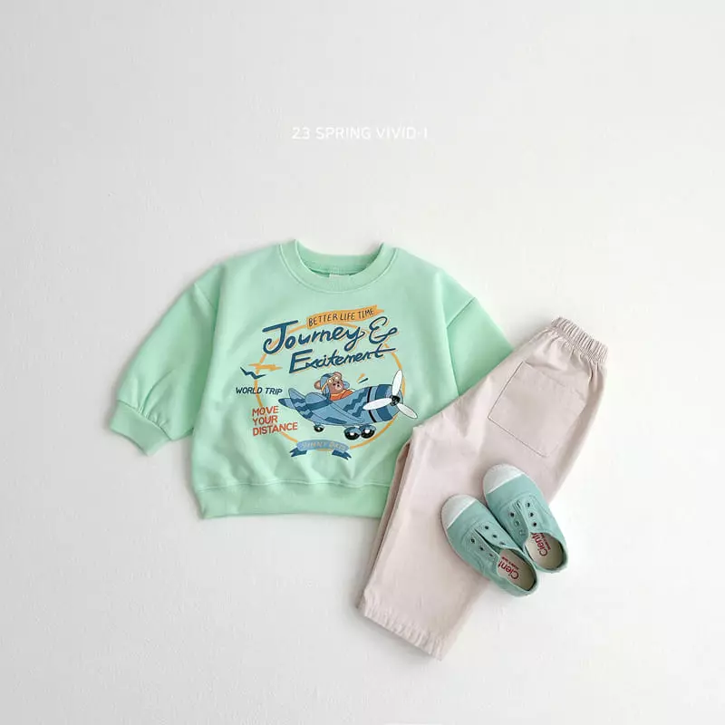 Vivid I - Korean Children Fashion - #kidzfashiontrend - Pilot Bear Sweatshirt - 3