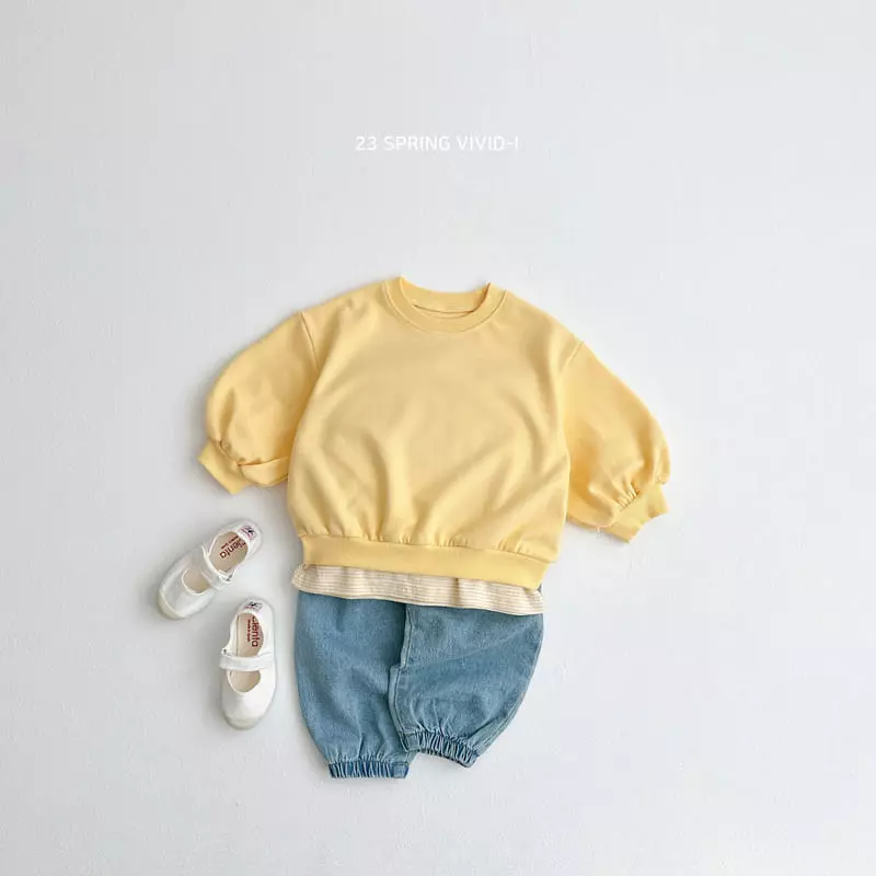 Vivid I - Korean Children Fashion - #kidzfashiontrend - Vivid Top Bottom sEt - 7