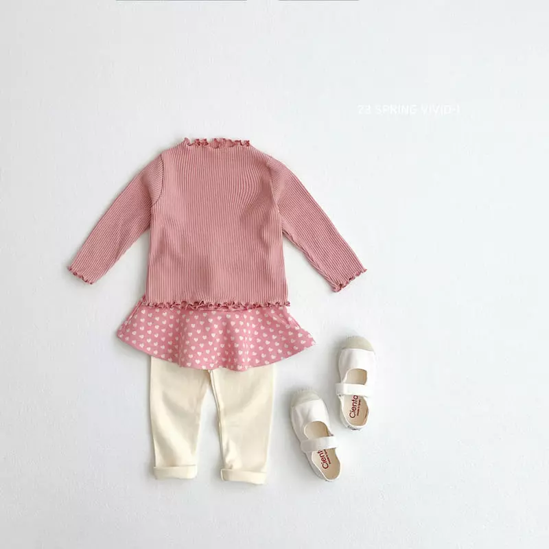Vivid I - Korean Children Fashion - #littlefashionista - Paint Skirt Leggings - 8