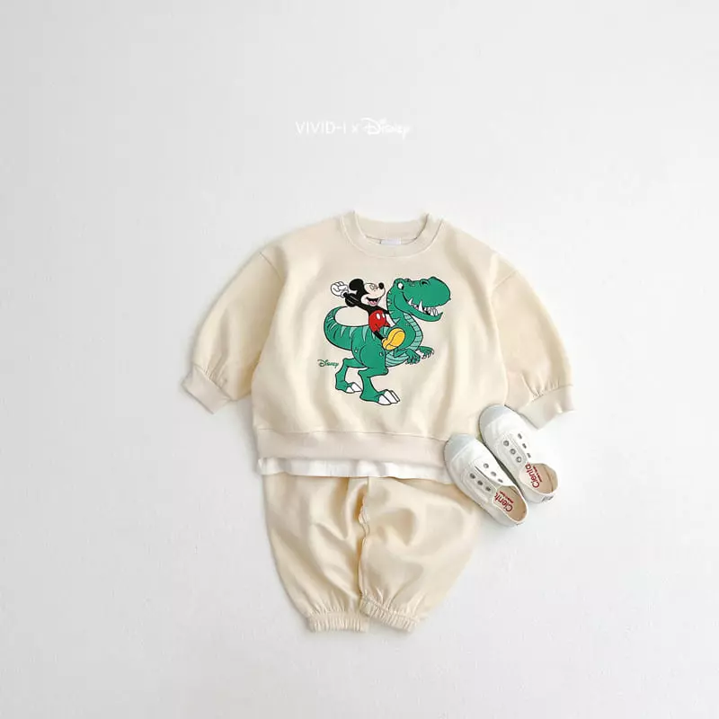 Vivid I - Korean Children Fashion - #littlefashionista - D Dino Sweatshirt - 7